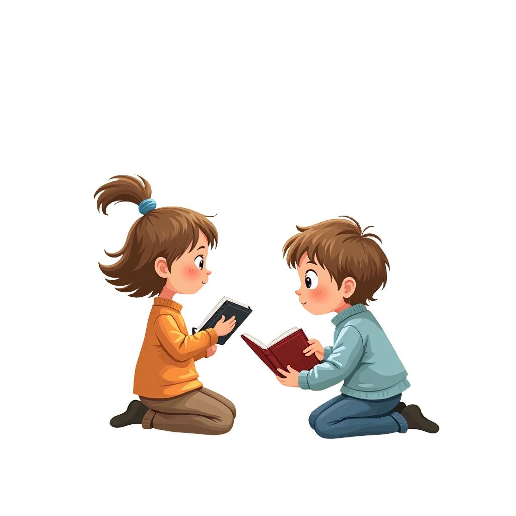 Children Reading Together